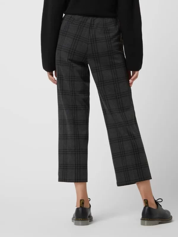 Tom Tailor Culotte Mit Karomuster – Anthrazit 6