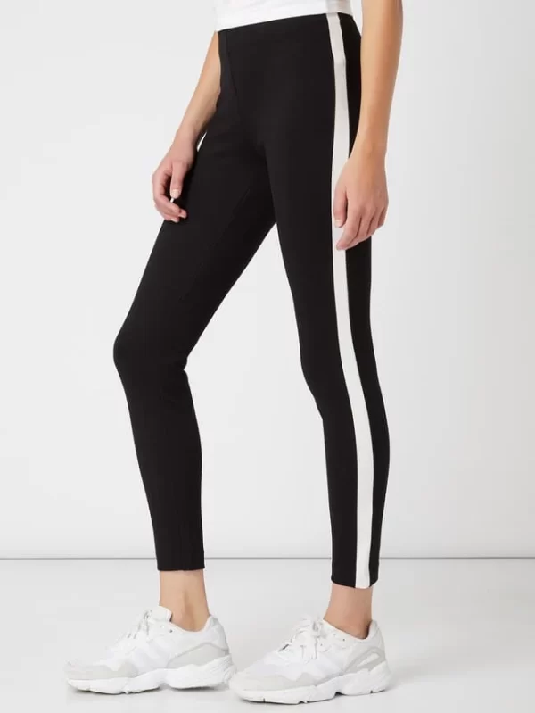 Only Leggings Mit Kontraststreifen – Schwarz 6