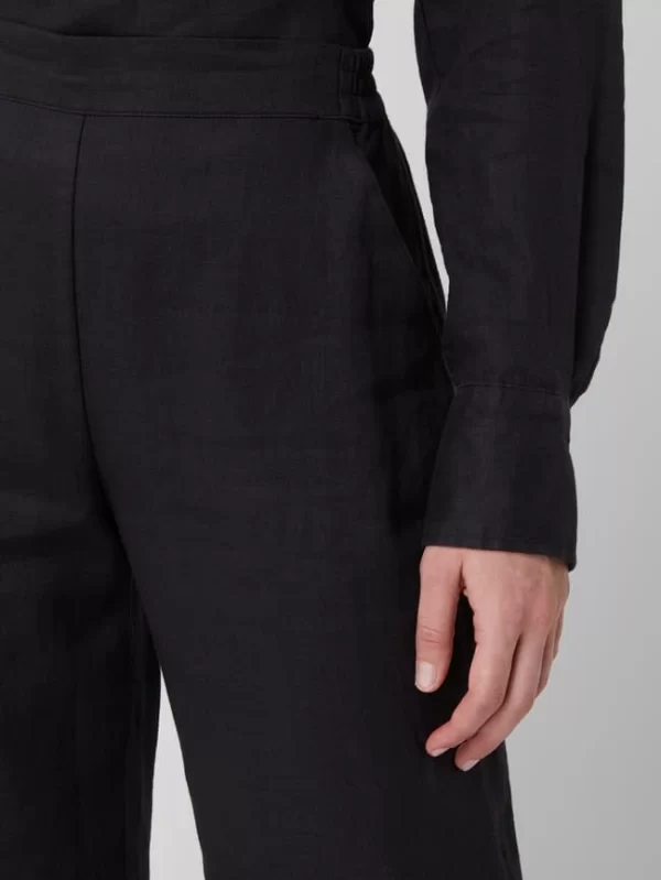 Emily Van Den Bergh Culotte Aus Leinen – Schwarz 4