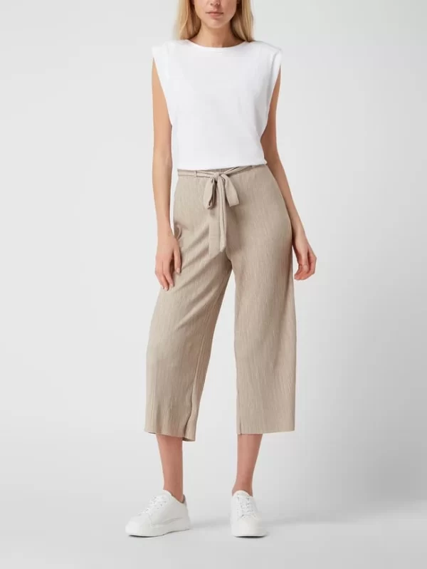 Esprit Culotte Mit Gürtel Zum Binden – Taupe 1