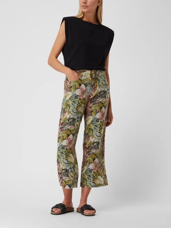 Zerres Culotte Aus Leinen – Khaki 1