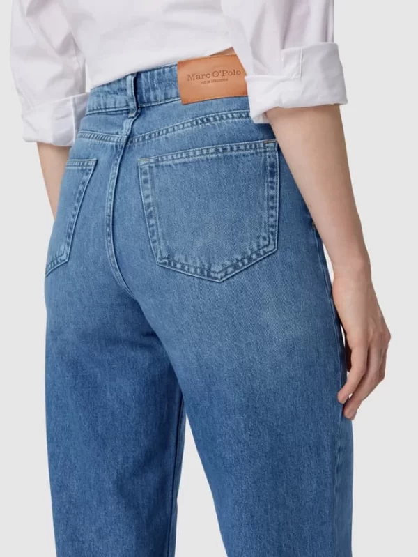 Marc O’Polo Jeans Mit Label-Patch Aus Leder – Hellblau 4