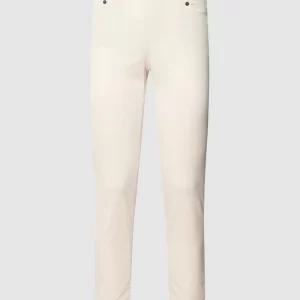 Marc Cain Jeggings In Samt-Optik – Ecru 9