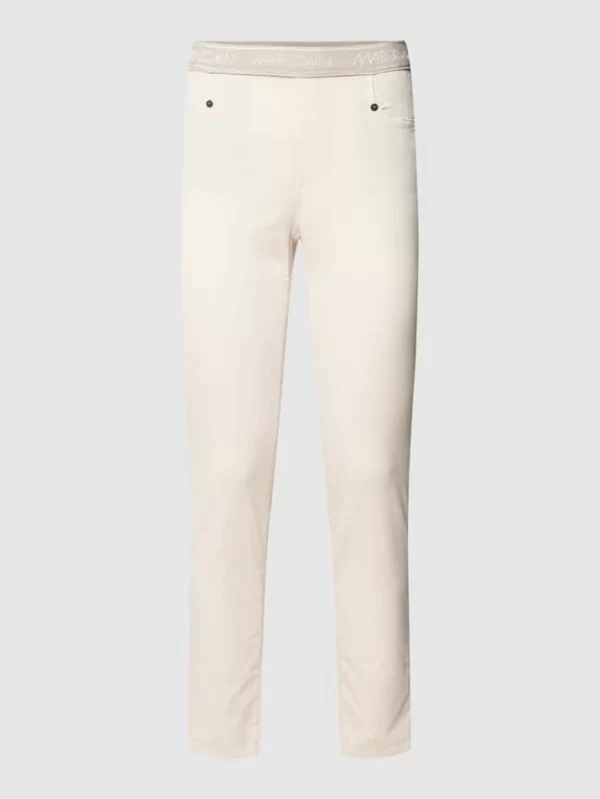 Marc Cain Jeggings In Samt-Optik – Ecru 3