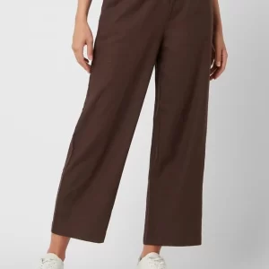 Redraft Culotte Aus Leinen-Viskose-Mix – Dunkelbraun 13