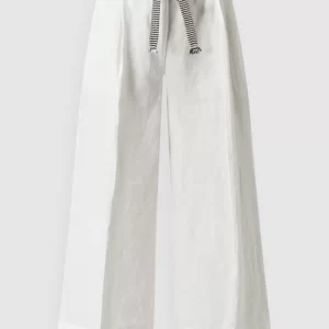 Gerry Weber Culotte Aus Leinen – Offwhite 9