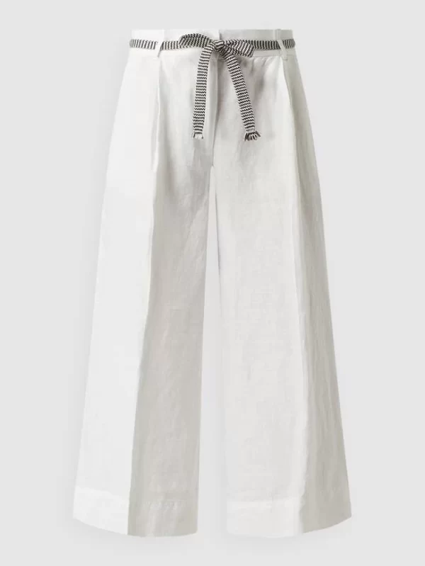 Gerry Weber Culotte Aus Leinen – Offwhite 3