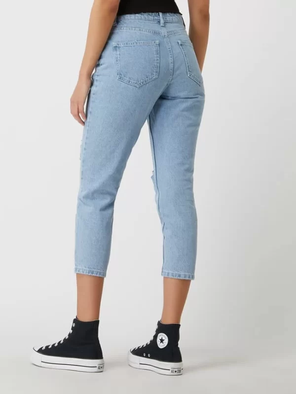 Only Mom Fit Jeans Aus Baumwolle Modell ‘Jagger’ – Hellblau 6