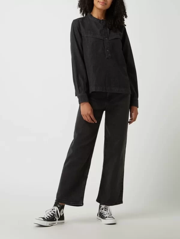 Tom Tailor Denim High Waist Culotte Aus Denim – Schwarz 1