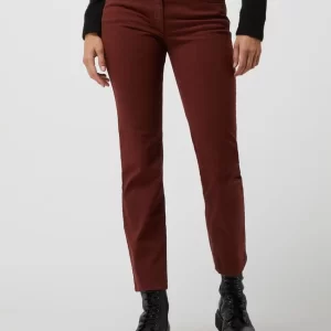 Zerres Straight Fit Jeans Mit Stretch-Anteil Modell ‘Cora’ – Dunkelrot 13