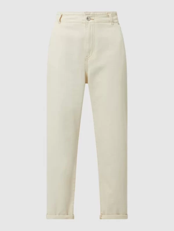 Mango Cropped High Waist Jeans Aus Baumwolle Modell ‘Slouchy’ – Offwhite 3
