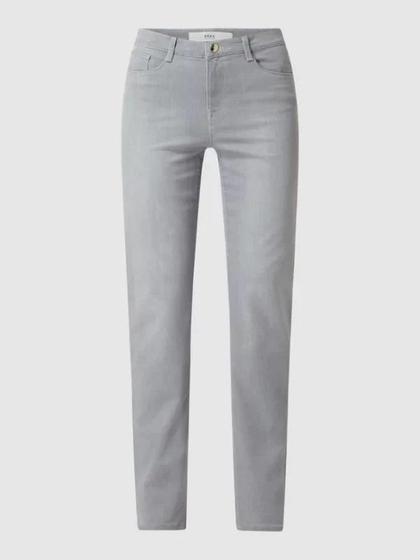 Brax Feminine Fit Jeans Mit Stretch-Anteil Modell ‘Carola’ – Hellgrau 3