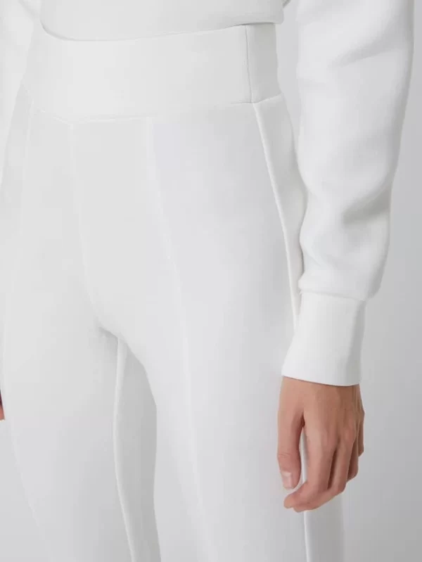 Guess Activewear Flared Leggings Aus Scuba – Weiß 4