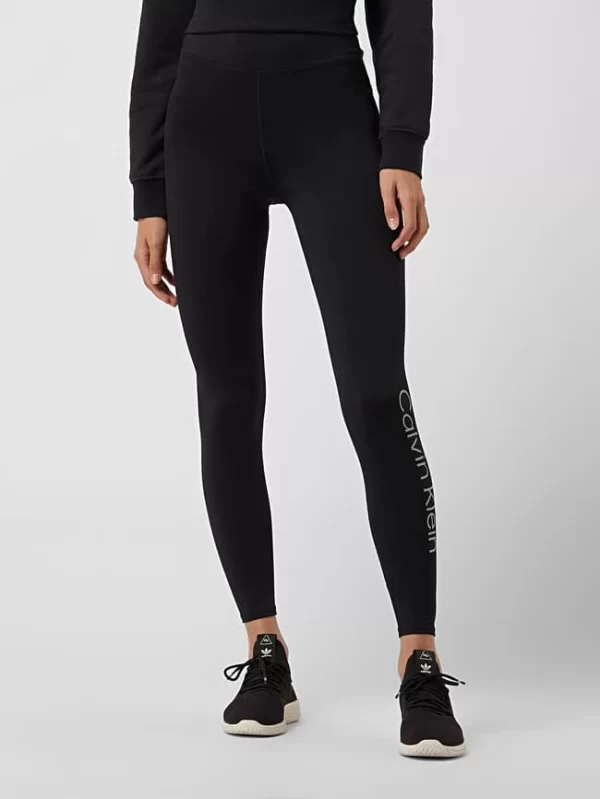 Calvin Klein Performance Sportlegggings Mit Reflektierendem Logo – Schwarz 5