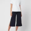 Kaffe Culotte Mit Gürtel Modell ‚Malli‘ – Marineblau 19