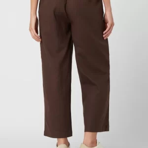 Redraft Culotte Aus Leinen-Viskose-Mix – Dunkelbraun 15