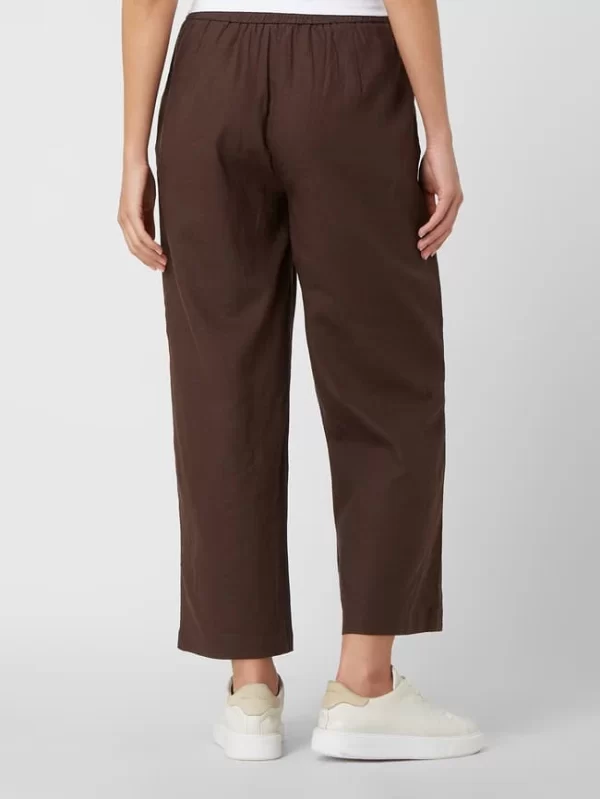 Redraft Culotte Aus Leinen-Viskose-Mix – Dunkelbraun 6