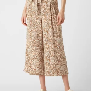 Broadway NYC Culotte Mit Allover-Muster – Hellbraun 13