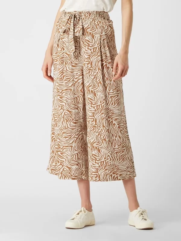 Broadway NYC Culotte Mit Allover-Muster – Hellbraun 5