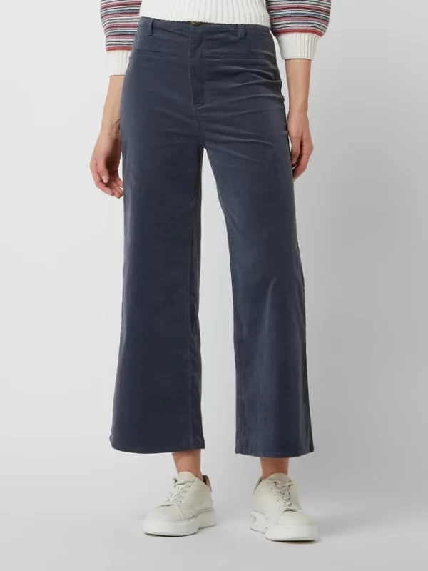 Soaked In Luxury Culotte Aus Feincord Modell ‚Jill‘ – Anthrazit 5