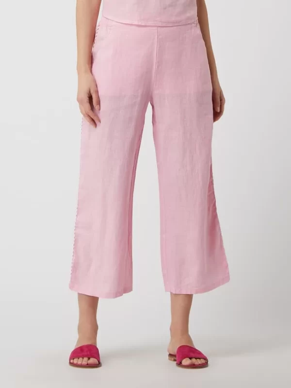 Emily Van Den Bergh Culotte Aus Leinen – Rosé 5