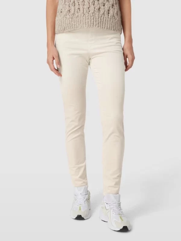 Marc Cain Jeggings In Samt-Optik – Ecru 5
