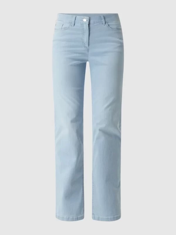 Zerres Straight Fit Jeans Mit Stretch-Anteil Modell ‘Greta’ – Hellblau 3