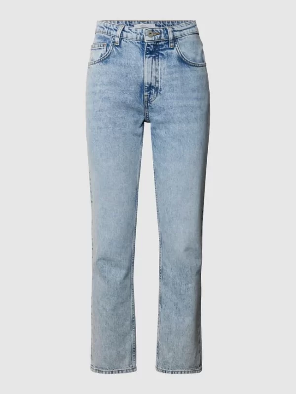 Jake*s Casual Straight Fit Jeans Aus Baumwolle – Hellblau Meliert 3