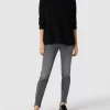 Marc Cain Low Rise Jeans Im Straight Fit – Dunkelgrau Meliert 19
