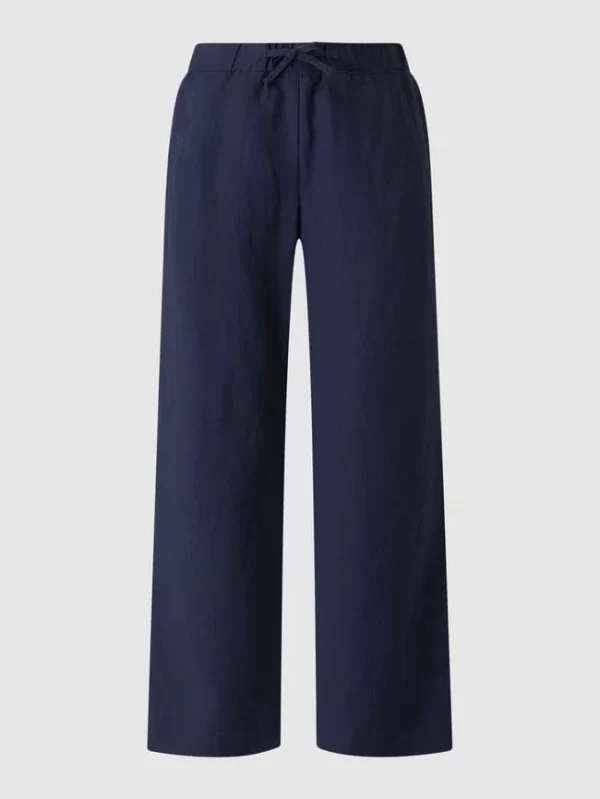 Zerres Schlupfhose Mit Leinen-Anteil – Blau 3