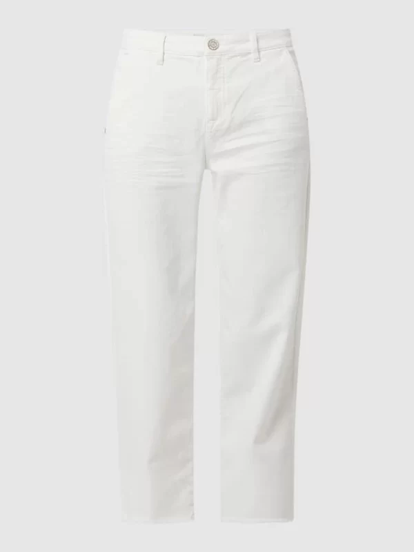 Opus Cropped Jeans Mit Stretch-Anteil Modell ‘Marny’ – Offwhite 3
