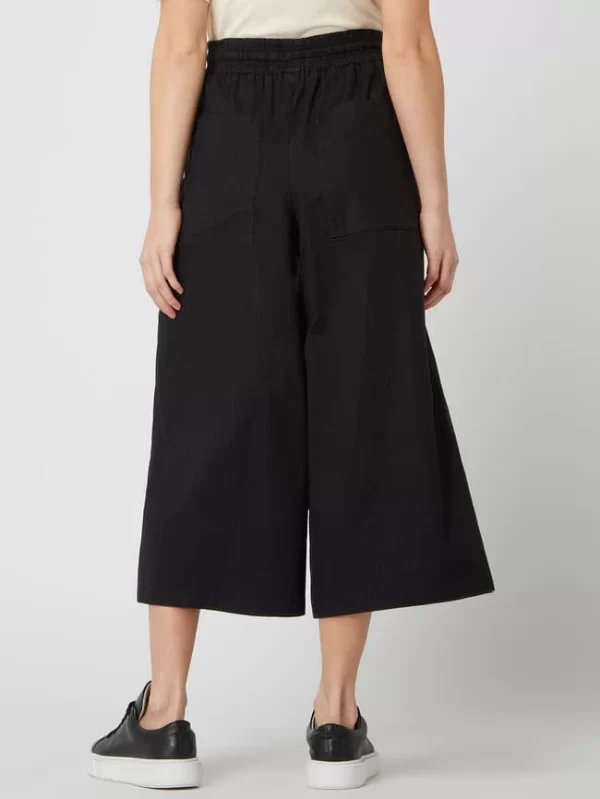 Drykorn Leinenculotte Mit Elastischem Bund Modell ‚Catch‘ – Schwarz 6