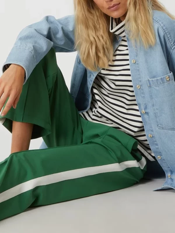 Jake*s Casual Trackpants Mit Elastischem Bund – Gras Grün 4