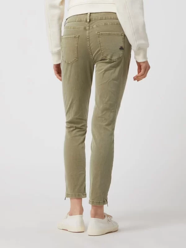 Buena Vista Slim Fit Jeans Mit Label-Applikation – Olivgrün 6