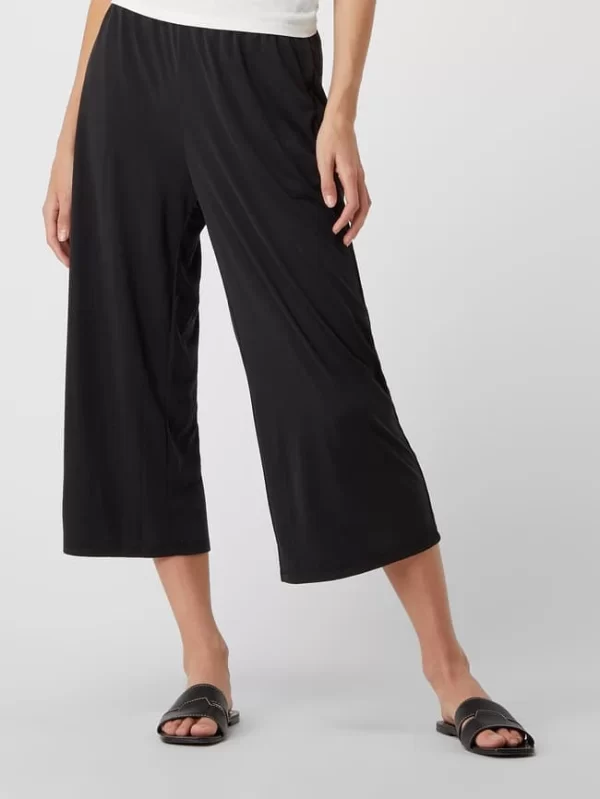 Vila Culotte Aus Modalmischung – Schwarz 5