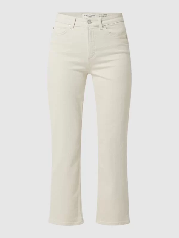 Marc O’Polo Straight Fit High Waist Jeans Mit Stretch-Anteil Modell ‘Linde’ – Sand 3