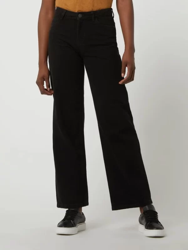 Noisy May Straight Fit Jeans Mit Label-Patch Modell ‘Amanda’ – Schwarz 5