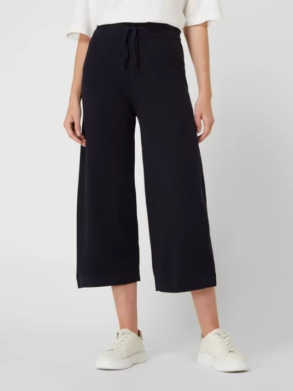 Fynch-Hatton Culotte Mit Elastischem Bund – Marineblau 5
