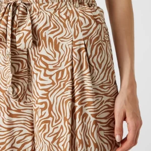 Broadway NYC Culotte Mit Allover-Muster – Hellbraun 11