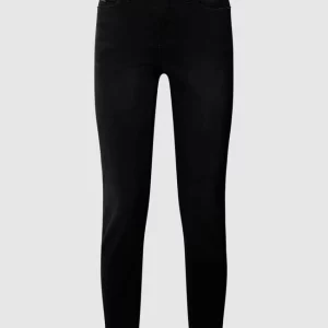 Cambio Low Rise Jeans Im Straight Fit Mit Label-Applikation – Schwarz 9