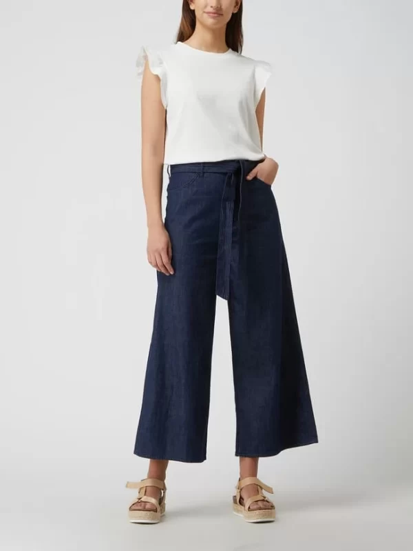 S.Oliver RED LABEL Culotte Aus Baumwolle – Blau 1