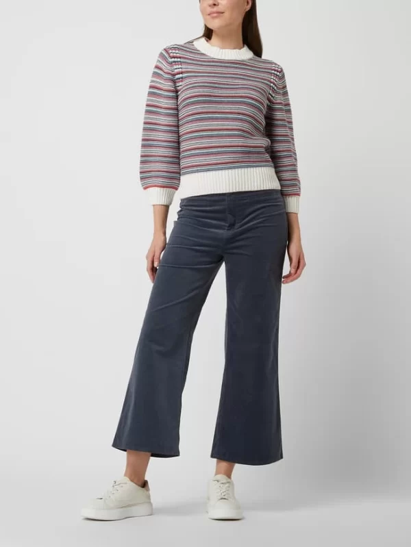 Soaked In Luxury Culotte Aus Feincord Modell ‚Jill‘ – Anthrazit 1