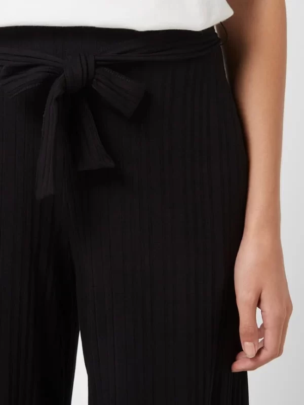 Tom Tailor Culotte Mit Rippenstruktur – Schwarz 4