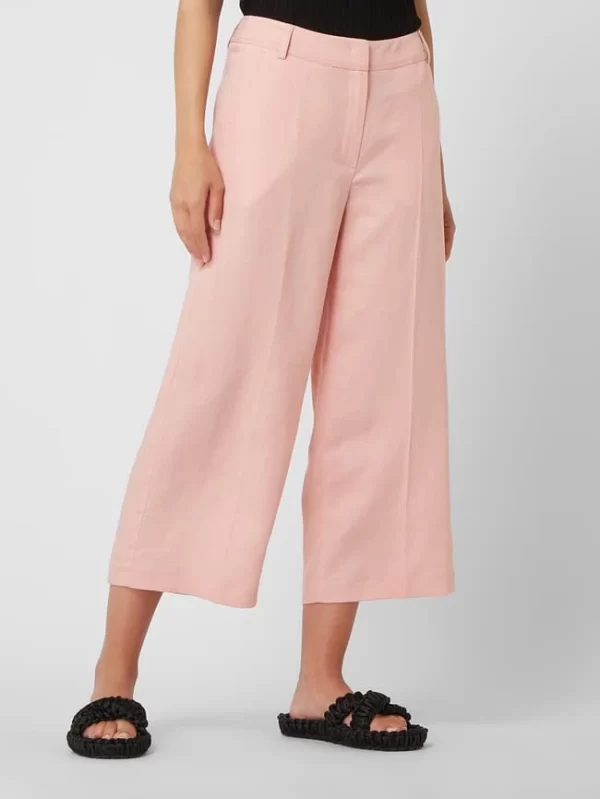 Taifun Culotte Aus Lyocell-Leinen-Mix – Hellrosa 5