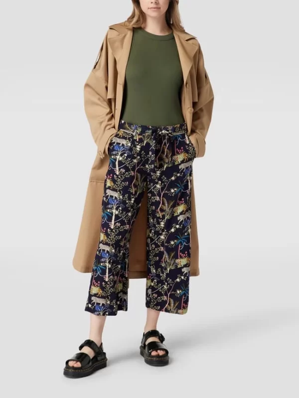 Christian Berg Woman Culotte Mit Allover-Muster – Dunkelblau 1
