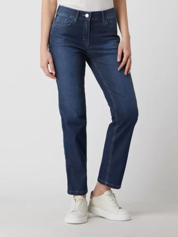 Zerres Straight Fit Jeans Mit Stretch-Anteil Modell ‘Greta’ – Blau 5