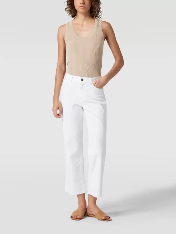 Marc Cain Jeans Mit Galonstreifen – Offwhite 1