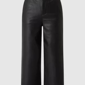 Tom Tailor Denim High Waist Culotte In Leder-Optik – Schwarz 9