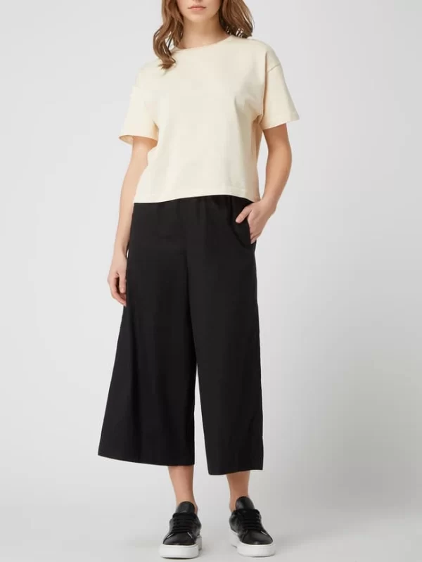Drykorn Leinenculotte Mit Elastischem Bund Modell ‚Catch‘ – Schwarz 1