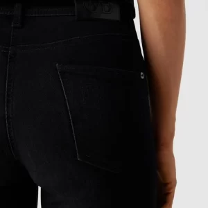 Cambio Low Rise Jeans Im Straight Fit Mit Label-Applikation – Schwarz 11